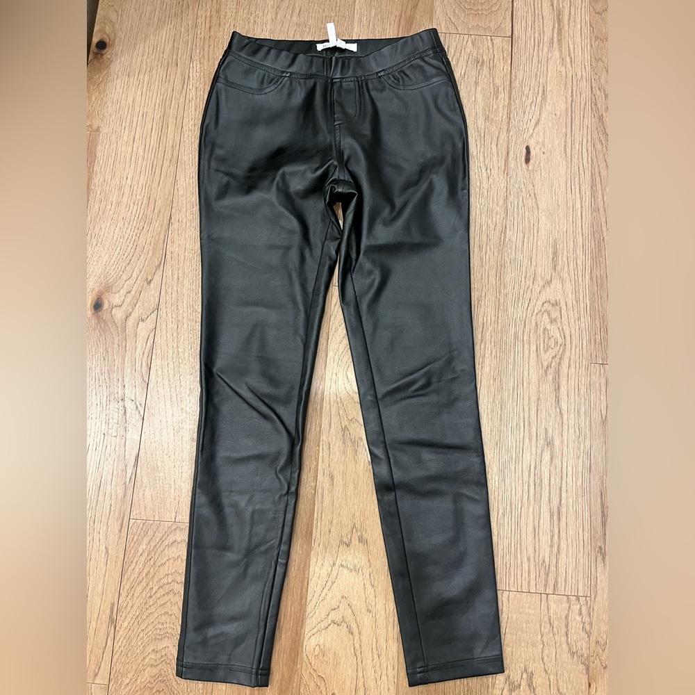 BCBG Leather skinny pants